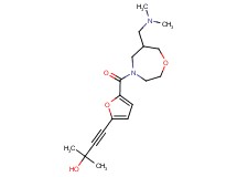 4-[5-({6-[(dimethylamino)methyl]-1,4-oxazepan-4-yl}carbonyl)-2-furyl]-2-methylbut-3-yn-2-ol