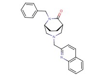 (1S*,5R*)-6-benzyl-3-(quinolin-2-ylmethyl)-3,6-diazabicyclo[3.2.2]nonan-7-one