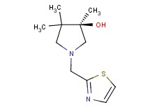 (3R)-3,4,4-trimethyl-1-(1,3-thiazol-2-ylmethyl)-3-pyrrolidinol
