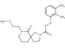 2-[(2,3-dimethylphenoxy)acetyl]-7-(2-methoxyethyl)-2,7-diazaspiro[4.5]decan-6-one