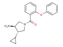 (3R*,4S*)-4-cyclopropyl-1-(2-phenoxybenzoyl)pyrrolidin-3-amine