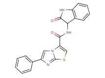 N-(2-oxo-2,3-dihydro-1H-indol-3-yl)-6-phenylimidazo[2,1-b][1,3]thiazole-3-carboxamide