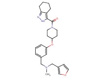 (3-furylmethyl)methyl(3-{[1-(4,5,6,7-tetrahydro-2H-indazol-3-ylcarbonyl)-4-piperidinyl]oxy}benzyl)amine