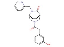 (1S*,5R*)-3-[(3-hydroxyphenyl)acetyl]-6-(2-pyridinylmethyl)-3,6-diazabicyclo[3.2.2]nonan-7-one