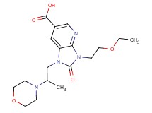 3-(2-ethoxyethyl)-1-(2-morpholin-4-ylpropyl)-2-oxo-2,3-dihydro-1H-imidazo[4,5-b]pyridine-6-carboxylic acid