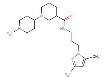 N-[3-(3,5-dimethyl-1H-pyrazol-1-yl)propyl]-1'-methyl-1,4'-bipiperidine-3-carboxamide