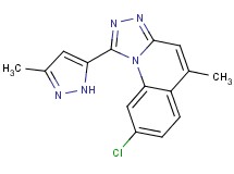 8-chloro-5-methyl-1-(3-methyl-1H-pyrazol-5-yl)[1,2,4]triazolo[4,3-a]quinoline