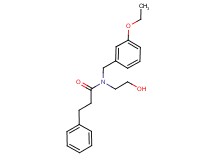 N-(3-ethoxybenzyl)-N-(2-hydroxyethyl)-3-phenylpropanamide
