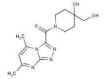 1-[(5,7-dimethyl[1,2,4]triazolo[4,3-a]pyrimidin-3-yl)carbonyl]-4-(hydroxymethyl)piperidin-4-ol
