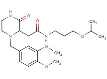 2-[1-(3,4-dimethoxybenzyl)-3-oxo-2-piperazinyl]-N-(3-isopropoxypropyl)acetamide