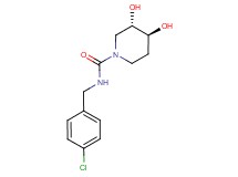 (3S*,4S*)-N-(4-chlorobenzyl)-3,4-dihydroxypiperidine-1-carboxamide