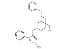 [1-[(1-methyl-3-phenyl-1H-pyrazol-4-yl)methyl]-4-(3-phenylpropyl)-4-piperidinyl]methanol