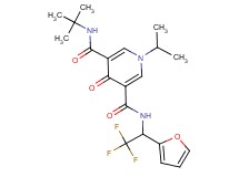 N-(tert-butyl)-1-isopropyl-4-oxo-N'-[2,2,2-trifluoro-1-(2-furyl)ethyl]-1,4-dihydro-3,5-pyridinedicarboxamide