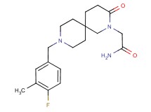 2-[9-(4-fluoro-3-methylbenzyl)-3-oxo-2,9-diazaspiro[5.5]undec-2-yl]acetamide