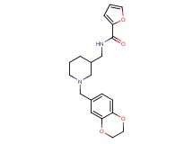 N-{[1-(2,3-dihydro-1,4-benzodioxin-6-ylmethyl)-3-piperidinyl]methyl}-2-furamide