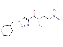 1-(cyclohexylmethyl)-N-[2-(dimethylamino)ethyl]-N-methyl-1H-1,2,3-triazole-4-carboxamide