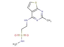 N-methyl-2-[(2-methylthieno[2,3-d]pyrimidin-4-yl)amino]ethanesulfonamide
