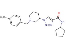 N-cyclopentyl-1-[1-(4-methylbenzyl)-3-piperidinyl]-1H-1,2,3-triazole-4-carboxamide