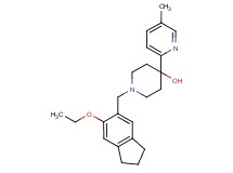 1-[(6-ethoxy-2,3-dihydro-1H-inden-5-yl)methyl]-4-(5-methylpyridin-2-yl)piperidin-4-ol
