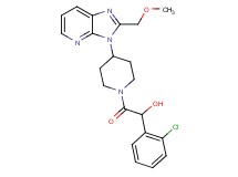 1-(2-chlorophenyl)-2-{4-[2-(methoxymethyl)-3H-imidazo[4,5-b]pyridin-3-yl]-1-piperidinyl}-2-oxoethanol