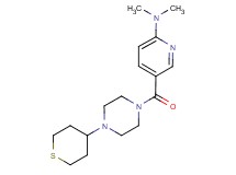 N,N-dimethyl-5-{[4-(tetrahydro-2H-thiopyran-4-yl)piperazin-1-yl]carbonyl}pyridin-2-amine