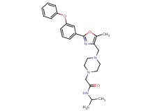 N-isopropyl-2-(4-{[5-methyl-2-(3-phenoxyphenyl)-1,3-oxazol-4-yl]methyl}-1-piperazinyl)acetamide