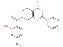 7-[(2-hydroxy-6-methyl-3-pyridinyl)carbonyl]-2-(3-pyridinyl)-5,6,7,8-tetrahydropyrido[3,4-d]pyrimidin-4(3H)-one