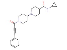 N-cyclopropyl-1'-(3-phenyl-2-propynoyl)-1,4'-bipiperidine-4-carboxamide