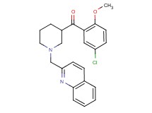 (5-chloro-2-methoxyphenyl)[1-(2-quinolinylmethyl)-3-piperidinyl]methanone