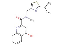 4-hydroxy-N-[(2-isopropyl-1,3-thiazol-4-yl)methyl]-N-methyl-2-quinolinecarboxamide