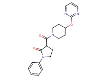 1-phenyl-3-{[4-(pyrimidin-2-yloxy)piperidin-1-yl]carbonyl}pyrrolidin-2-one