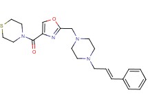 4-{[2-({4-[(2E)-3-phenyl-2-propen-1-yl]-1-piperazinyl}methyl)-1,3-oxazol-4-yl]carbonyl}thiomorpholine