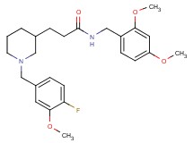 N-(2,4-dimethoxybenzyl)-3-[1-(4-fluoro-3-methoxybenzyl)-3-piperidinyl]propanamide