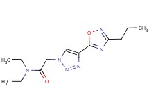 N,N-diethyl-2-[4-(3-propyl-1,2,4-oxadiazol-5-yl)-1H-1,2,3-triazol-1-yl]acetamide