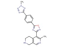 6-methyl-5-{5-[4-(2-methyl-2H-tetrazol-5-yl)phenyl]-1,2,4-oxadiazol-3-yl}-1,2,3,4-tetrahydro-2,7-naphthyridine hydrochloride