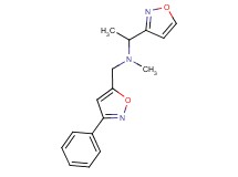 (1-isoxazol-3-ylethyl)methyl[(3-phenylisoxazol-5-yl)methyl]amine