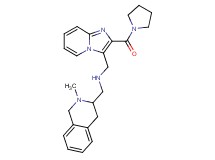 1-(2-methyl-1,2,3,4-tetrahydro-3-isoquinolinyl)-N-{[2-(1-pyrrolidinylcarbonyl)imidazo[1,2-a]pyridin-3-yl]methyl}methanamine