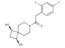 (1R*,3S*)-7-[(2,4-difluorophenyl)acetyl]-7-azaspiro[3.5]nonane-1,3-diol