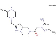 3-methyl-1-{2-[2-{[(3R)-3-methyl-1-piperazinyl]methyl}-6,7-dihydropyrazolo[1,5-a]pyrazin-5(4H)-yl]-2-oxoethyl}-1H-pyrazol-5-amine