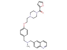 (4-{2-[4-(2-furoyl)-1-piperazinyl]ethoxy}benzyl)methyl(6-quinolinylmethyl)amine