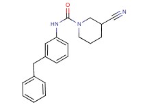 N-(3-benzylphenyl)-3-cyanopiperidine-1-carboxamide