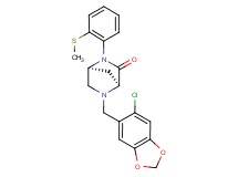 (1S*,4S*)-5-[(6-chloro-1,3-benzodioxol-5-yl)methyl]-2-[2-(methylthio)phenyl]-2,5-diazabicyclo[2.2.1]heptan-3-one