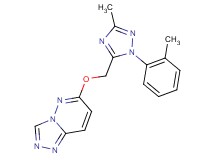 6-{[3-methyl-1-(2-methylphenyl)-1H-1,2,4-triazol-5-yl]methoxy}[1,2,4]triazolo[4,3-b]pyridazine