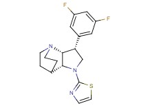 (3R*,3aR*,7aR*)-3-(3,5-difluorophenyl)-1-(1,3-thiazol-2-yl)octahydro-4,7-ethanopyrrolo[3,2-b]pyridine