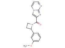 2-{[2-(3-methoxyphenyl)azetidin-1-yl]carbonyl}imidazo[1,2-a]pyrimidine