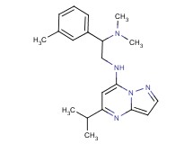 N~2~-(5-isopropylpyrazolo[1,5-a]pyrimidin-7-yl)-N~1~,N~1~-dimethyl-1-(3-methylphenyl)ethane-1,2-diamine