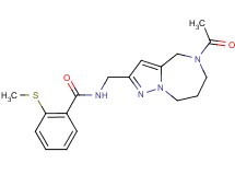 N-[(5-acetyl-5,6,7,8-tetrahydro-4H-pyrazolo[1,5-a][1,4]diazepin-2-yl)methyl]-2-(methylthio)benzamide