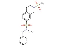 N-benzyl-N-methyl-2-(methylsulfonyl)-1,2,3,4-tetrahydroisoquinoline-7-sulfonamide
