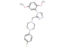 1-{[4-(2,5-dimethoxyphenyl)-4H-1,2,4-triazol-3-yl]methyl}-4-(4-fluorophenyl)piperazine