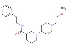1'-(2-methoxyethyl)-N-(2-phenylethyl)-1,4'-bipiperidine-3-carboxamide